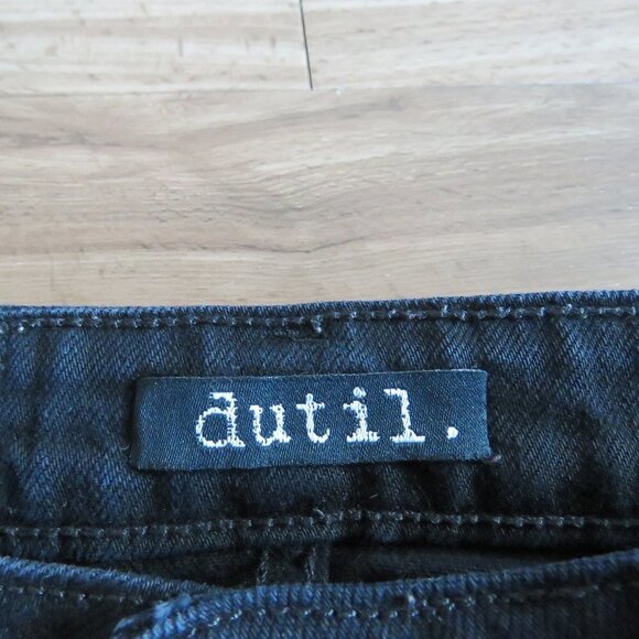 DUTIL High Rise Skinny Jeans in Black Overdye - Size 26 - Picture 14 of 14
